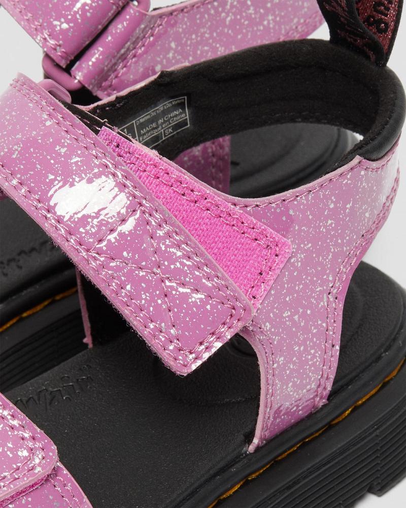 Dr Martens Junior Klaire Glitter Sandaler Barn Rosa | Norge 109ILH